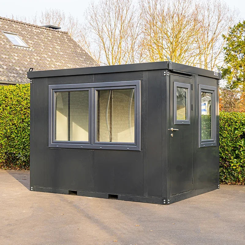 ANTHRACITE OFFICE CONTAINER 3X2M WITH DOUBLE WINDOW