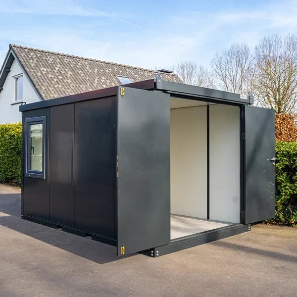 ANTHRACITE OFFICE CONTAINER 4X2M WITH DOUBLE DOOR WITHOUT WINDOW