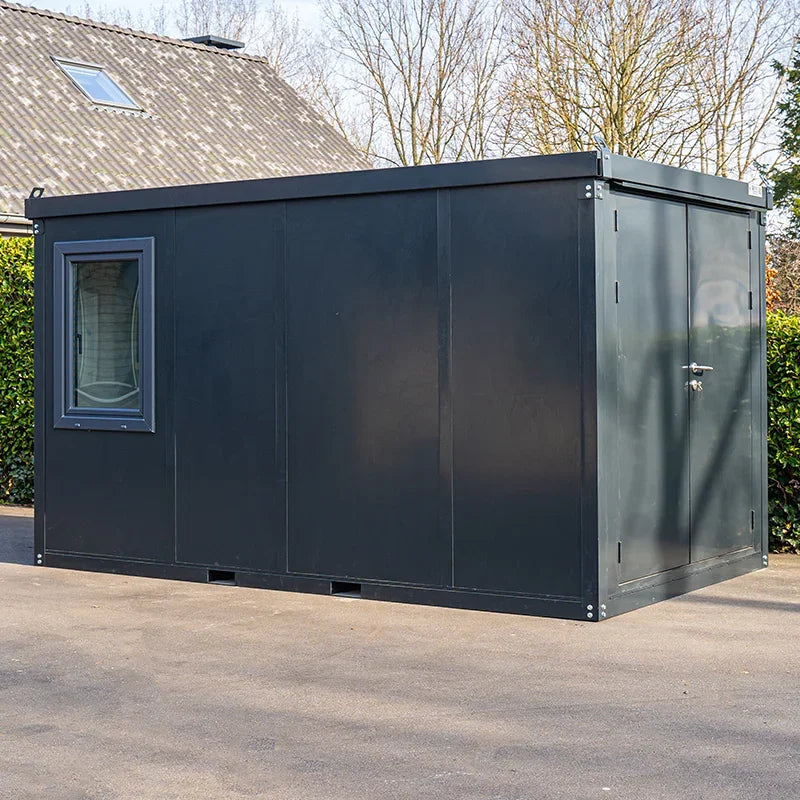 ANTHRACITE OFFICE CONTAINER 4X2M WITH DOUBLE DOOR WITHOUT WINDOW
