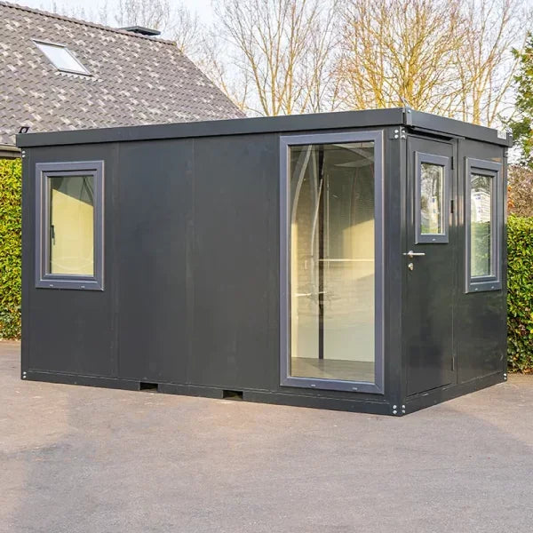 4x2m Anthracite Office Container with Full Window