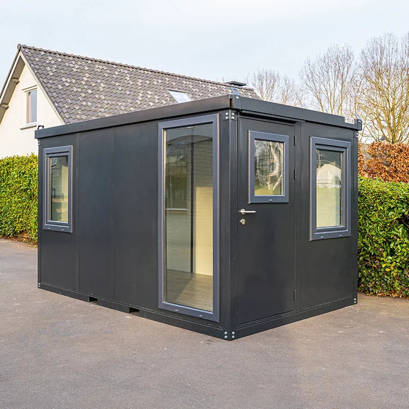 4x2m Anthracite Office Container with Full Window