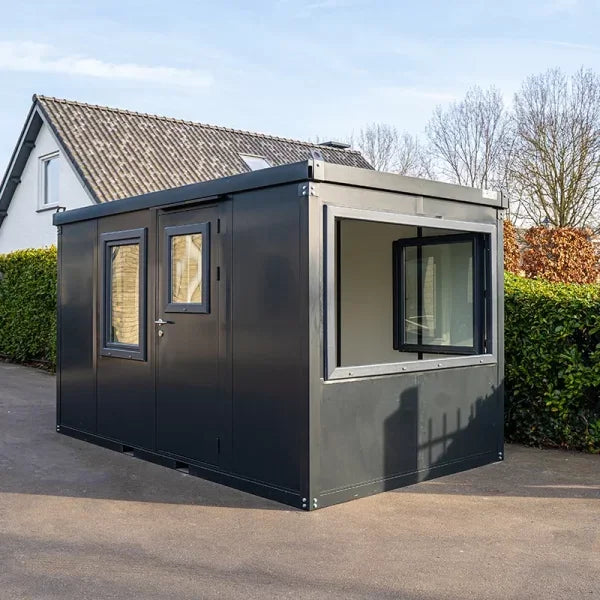 4x2m Anthracite Office Container with Double Door and Window