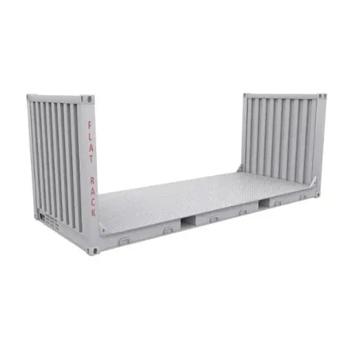 20-foot flat rack shipping container, new